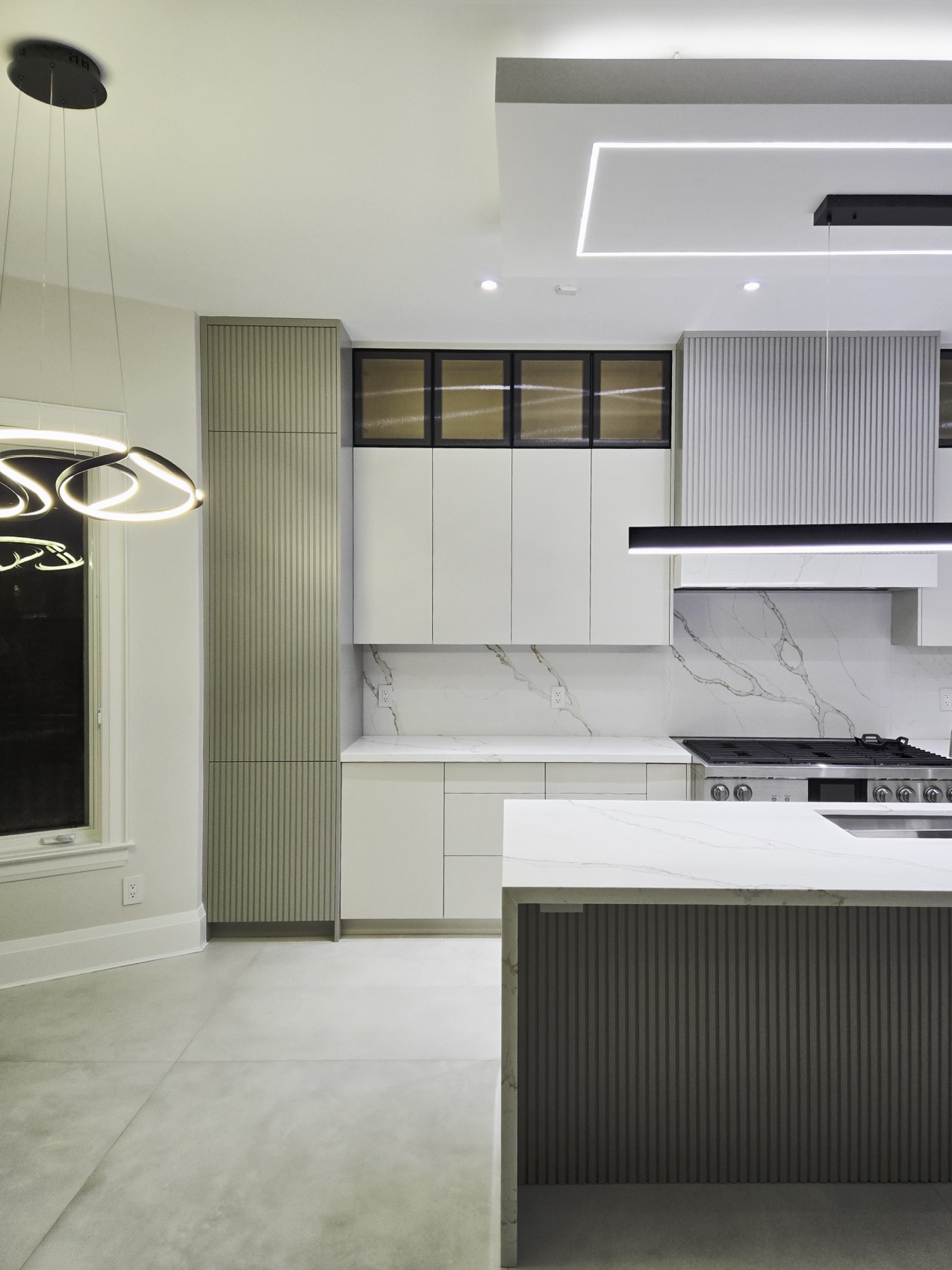 Detail of bespoke cabinetry