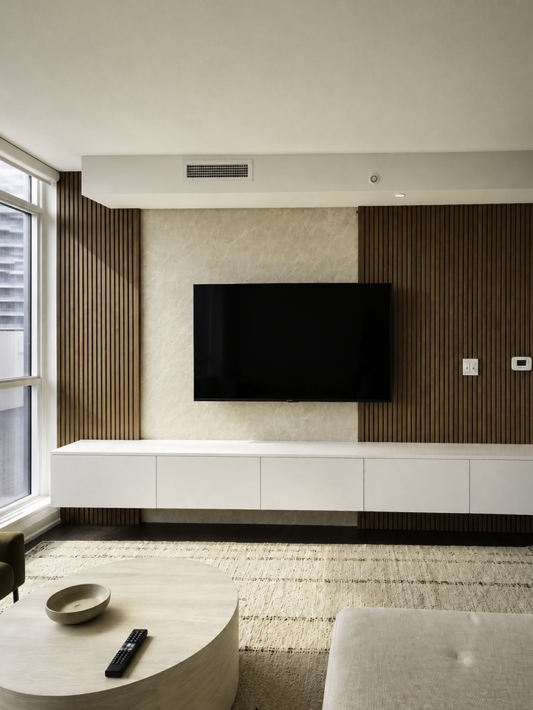 Illuminated Wall Unit & Fireplace – wall units & millwork by Panda Reno, photo 5